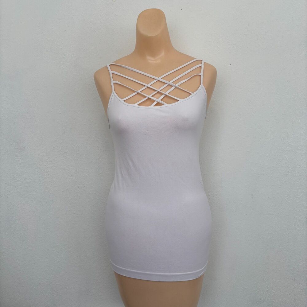 Nikibiki Cage Strap Tank Top Small Cami Athleisure Yoga Summer Beach Vacation